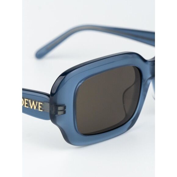 Loewe Women Sunglasses Blue Brown Rectangle LW40158F SLIM 84E NEW AUTHENTIC main image 4